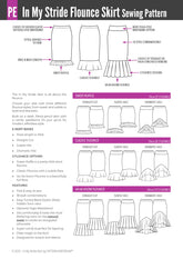 In My Stride | Flounce Pencil Skirt PDF Sewing Pattern